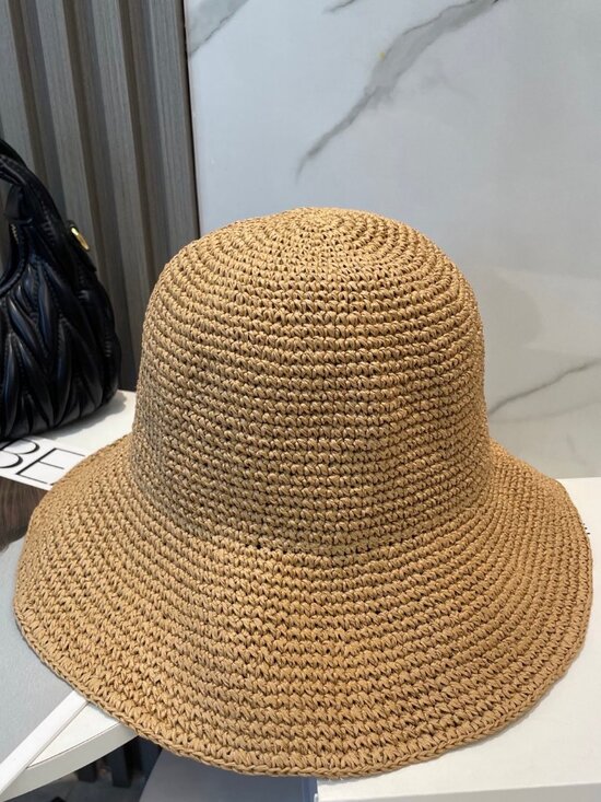 ?Miu Miu? Khaki - Straw Fisherman\'s Hat main image 5